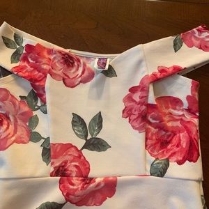 Mini Off-Shoulder Floral Dress